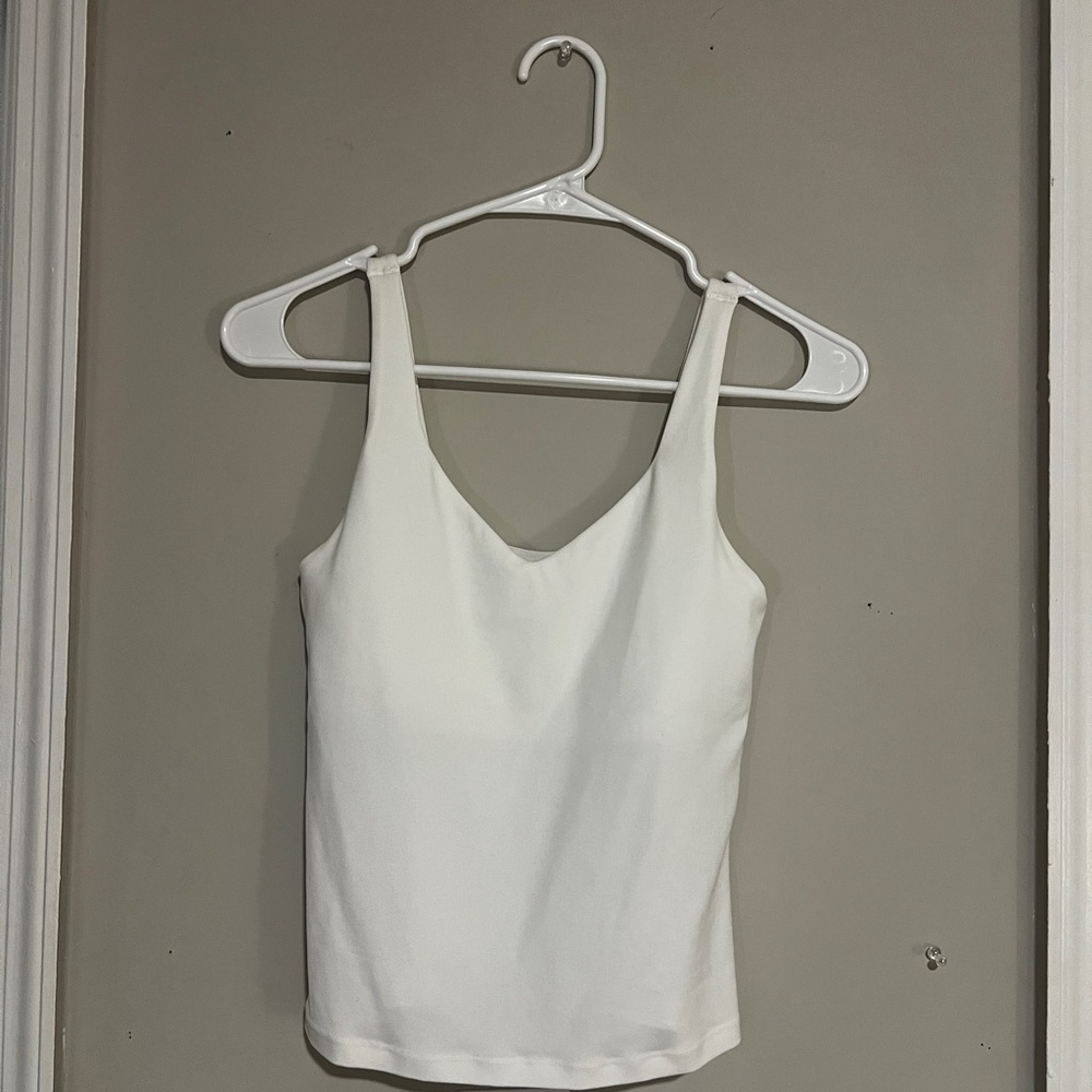 Aerie White Fitted Tank Top